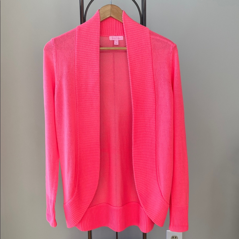 Lilly Pulitzer Amalie Cardigan Open Lightweight Soft Style 19882 Vibrant